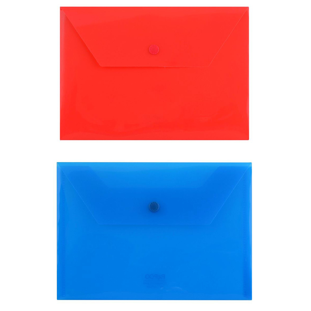 پوشه دکمه دار پاپکو مدل CLEAR M بسته 2 عددی