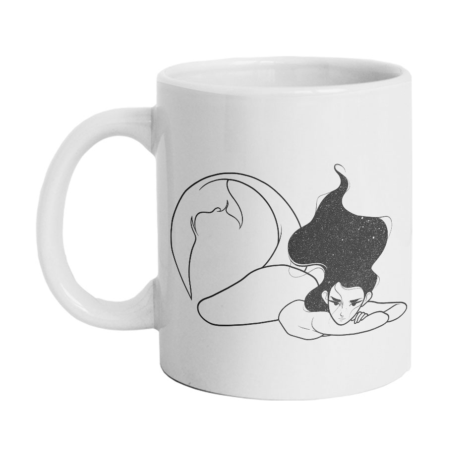 ماگ دارلی طرح مینیمال دخترانه مدل MG2260