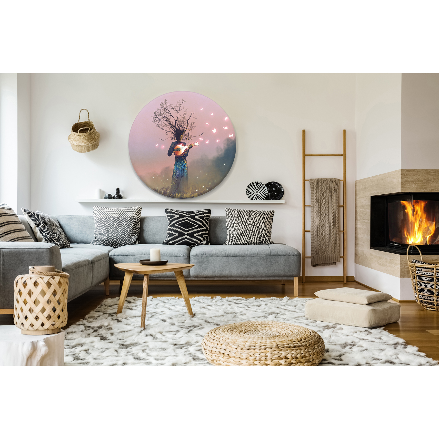 تابلو بوم مدل آواز درخت