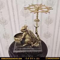 گیلاس خوری برنز طرح سنجاب