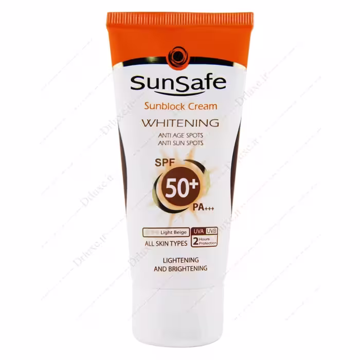 کرم ضد آفتاب SPF50 روشن کننده بژ روشن سان سیف