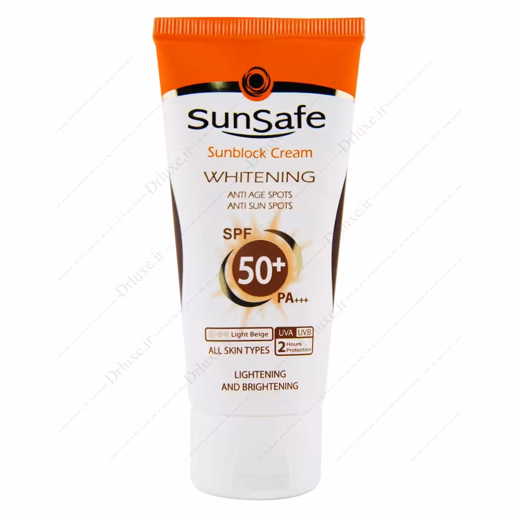 کرم ضد آفتاب SPF50 روشن کننده بژ روشن سان سیف