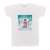 تی شرت بچگانه پرمانه طرح آدم برفی کد pmt.4265