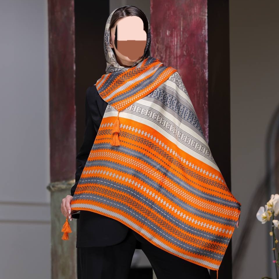 روسری نخی صابونی سایز 190 در 70 در 6 رنگ متنوع