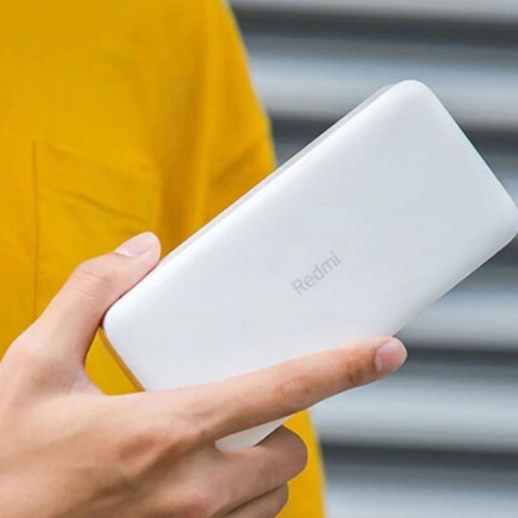 پاوربانک شیائومی فست شارژ مدل Redmi ظرفیت 20000 به همراه کابل تبدیل microUS