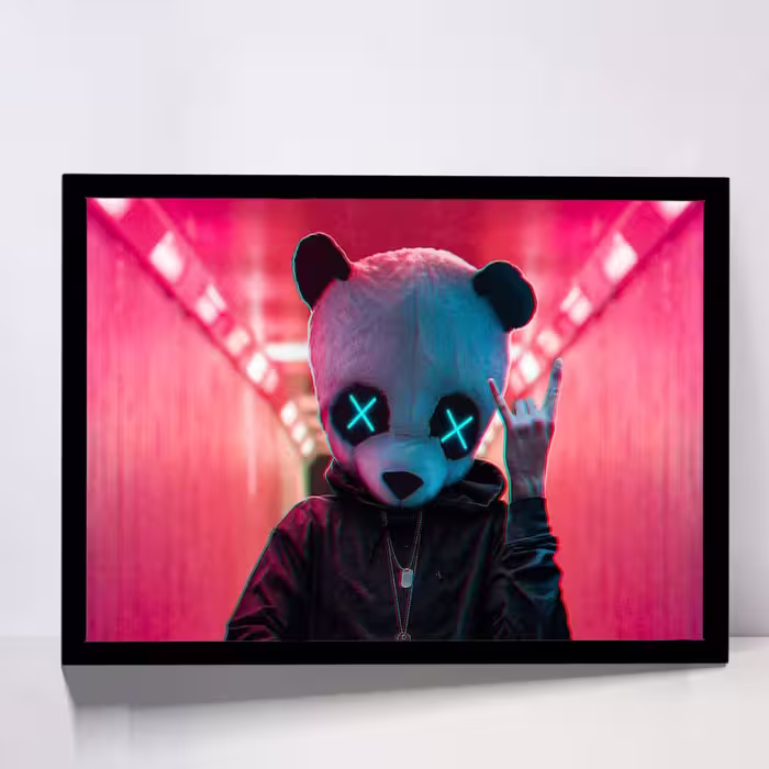 تابلو مدل rockstar panda کد F-15037