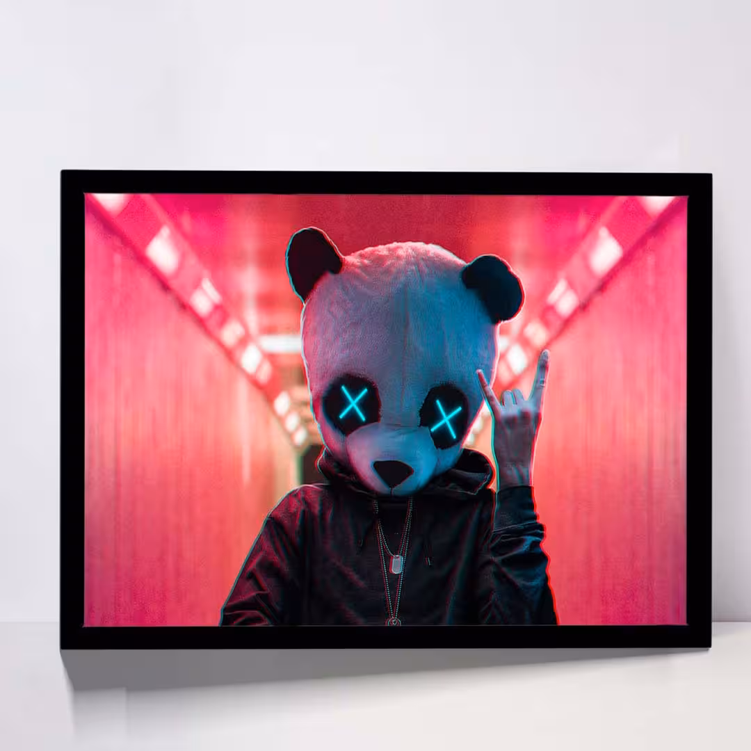 تابلو مدل rockstar panda کد F-15037
