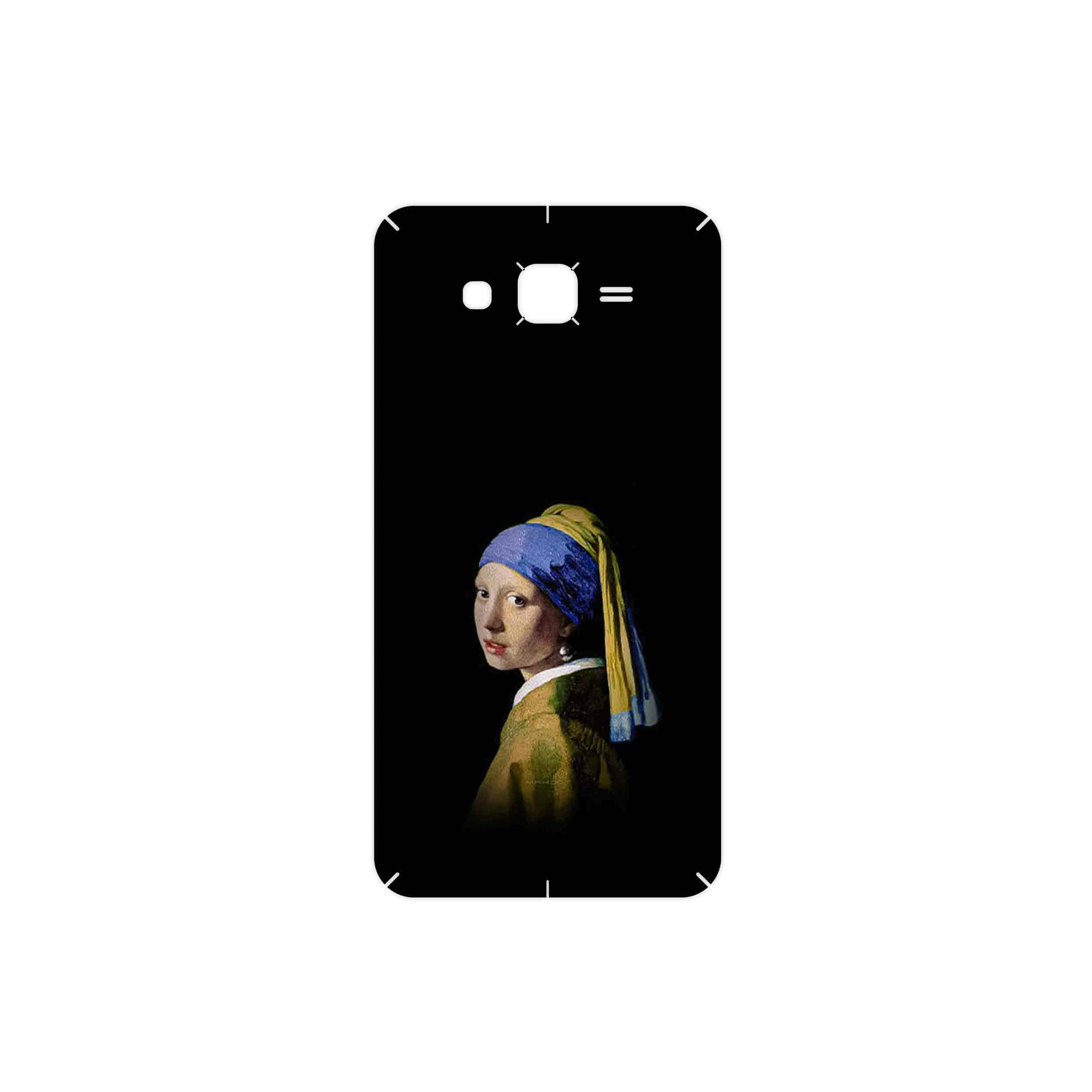 برچسب پوششی ماهوت مدل Girl with a Pearl Earring of Vermeer مناسب برای گوشی موبایل سامسونگ Galaxy J7 2015