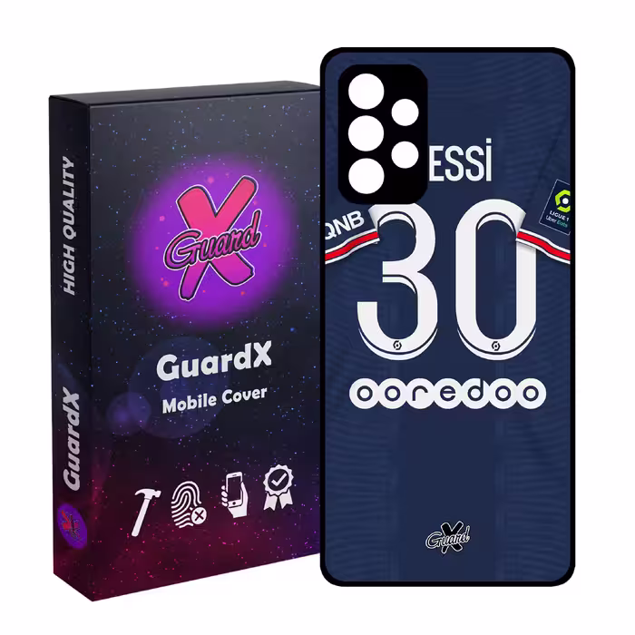 کاور گارد ایکس طرح Messi مدل Glass50356 مناسب برای گوشی موبایل سامسونگ Galaxy A32 4G