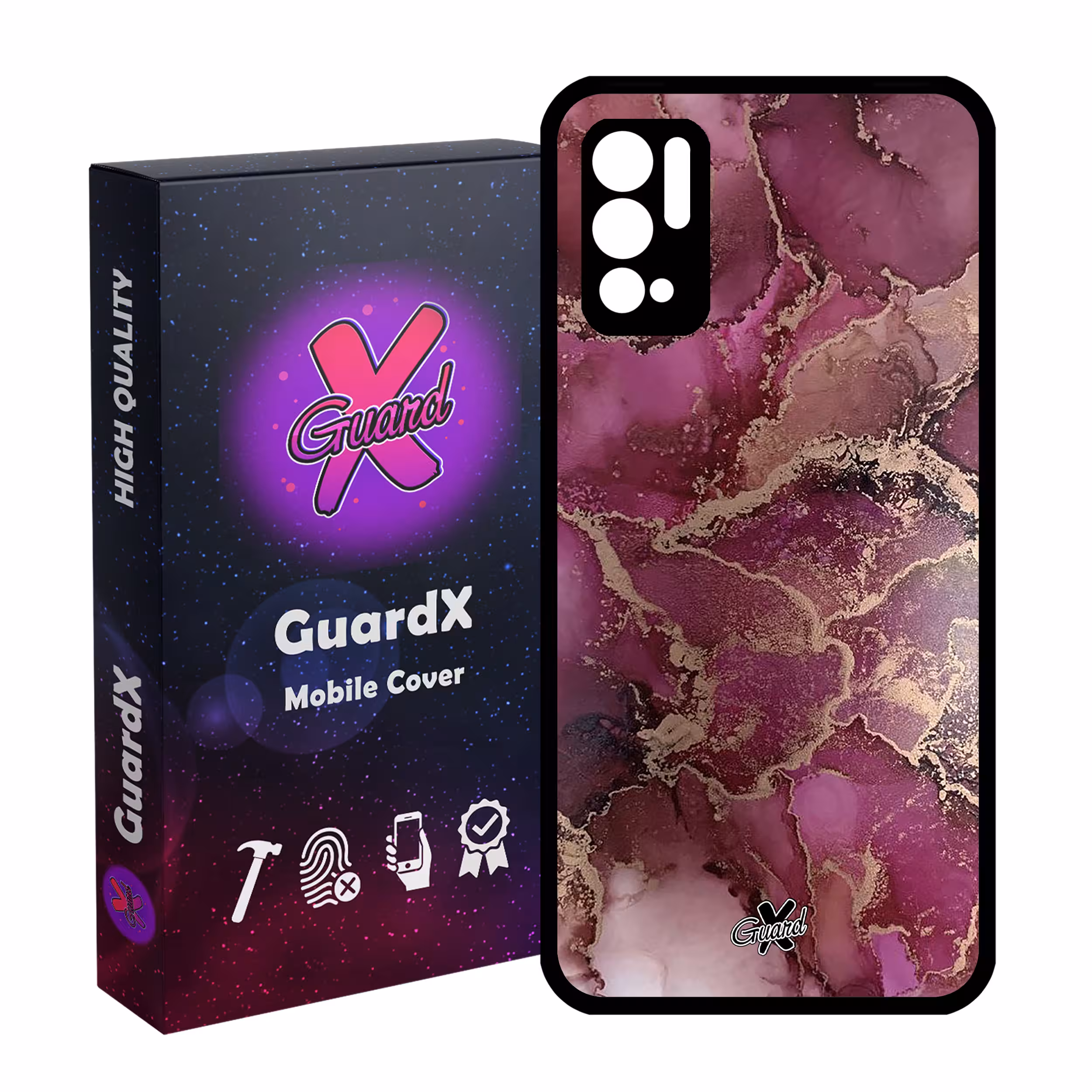 کاور گارد ایکس طرح ماربل مدل Glass10271 مناسب برای گوشی موبایل شیائومی Redmi Note 10 5G / Poco M3 Pro