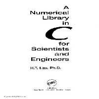 خرید و دانلود نسخه کامل کتاب A Numerical Library in C for Scientists and Engineers