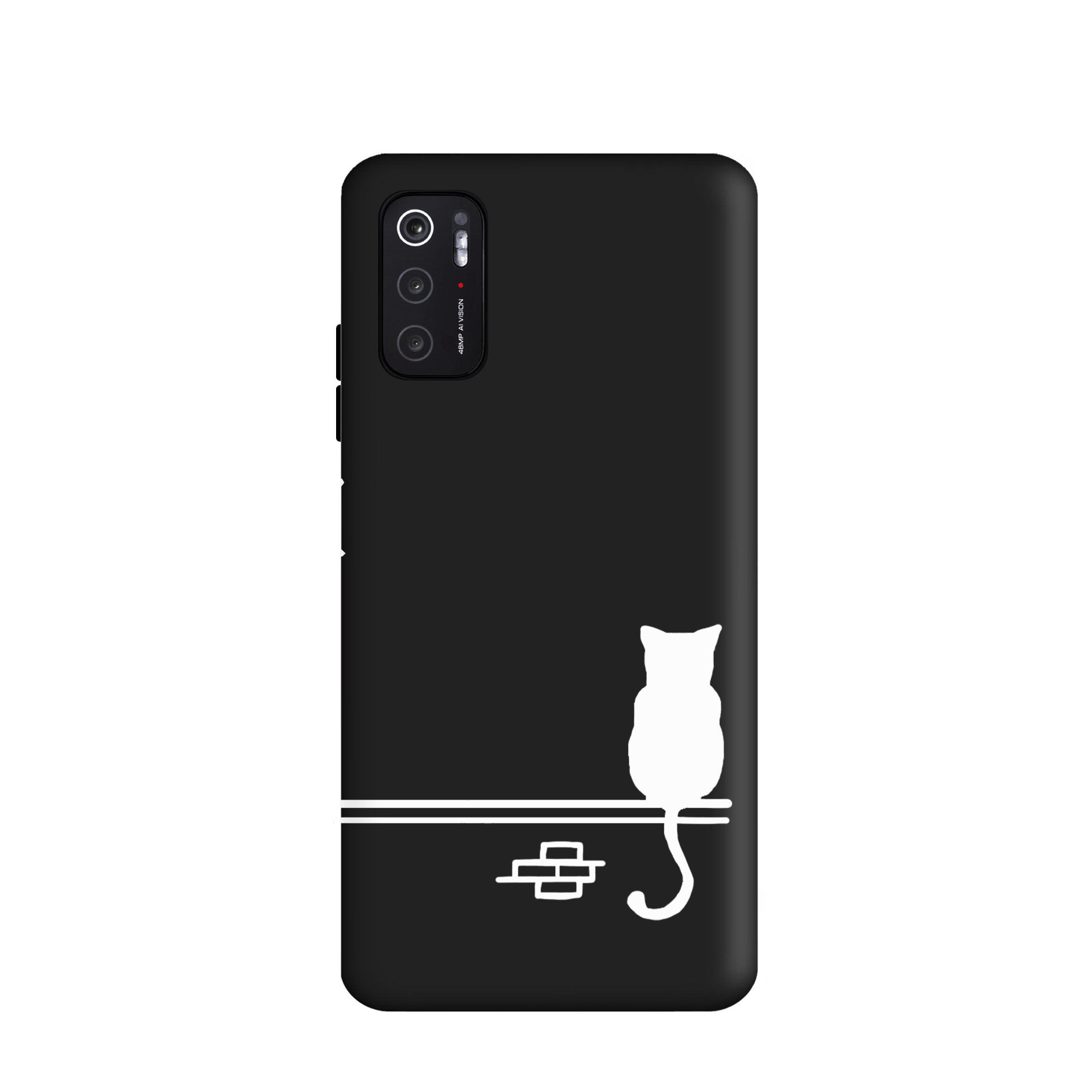 کاور طرح  گربه مینیمال  کد y8175 مناسب برای گوشی موبایل شیائومی  Poco M3 pro