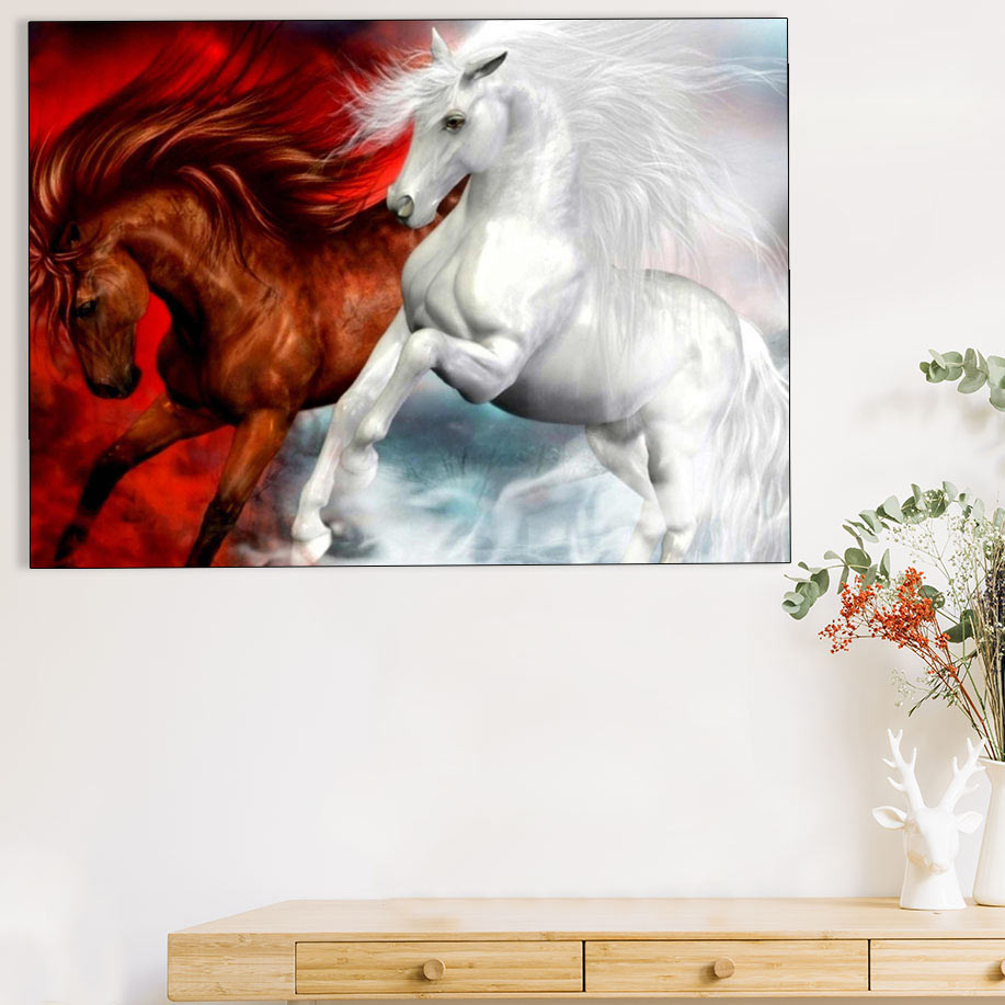 تابلو شاسی گالری استاربوی طرح اسب مدل Amazing 719