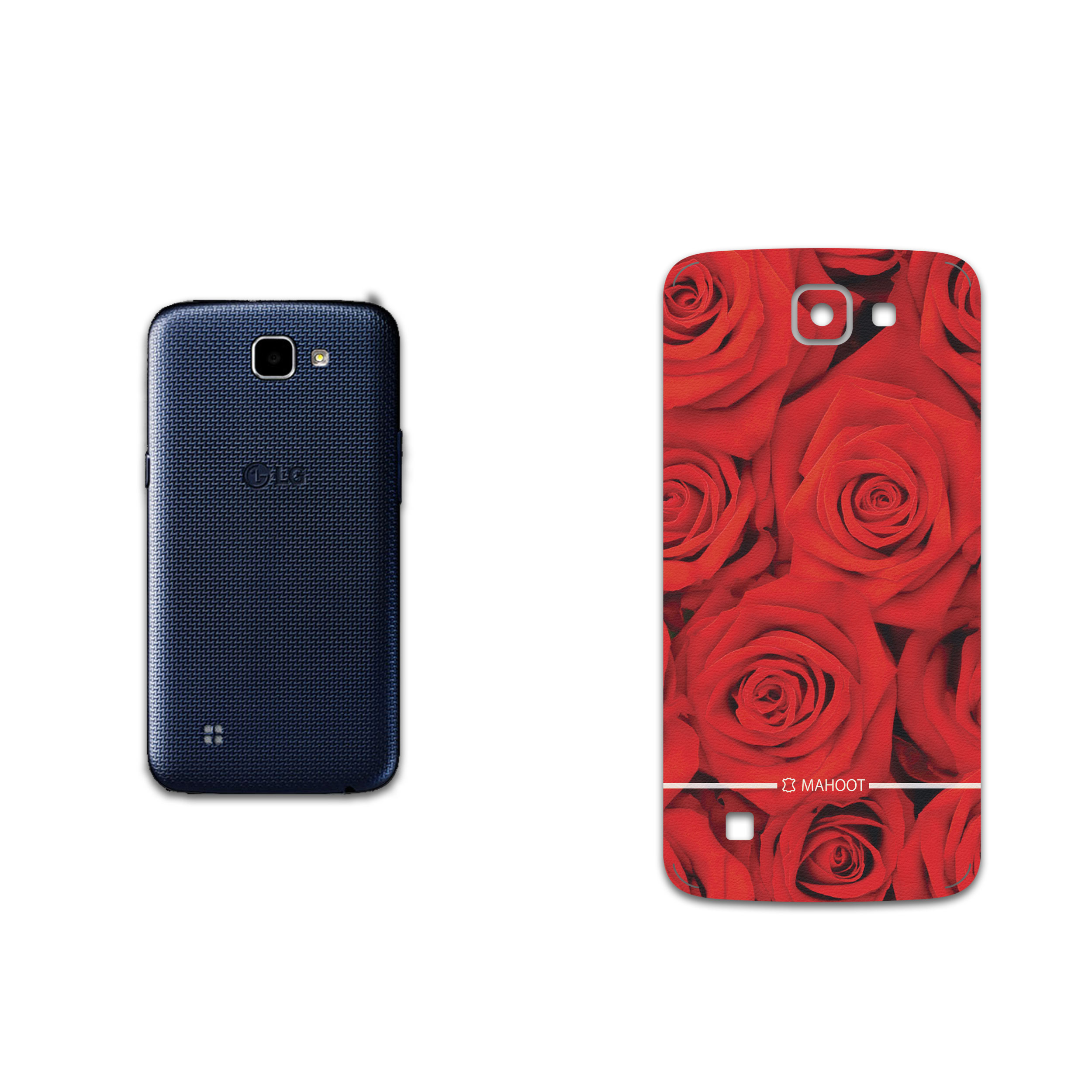 برچسب پوششی ماهوت مدل Red-Flower مناسب برای گوشی موبایل ال جی K4