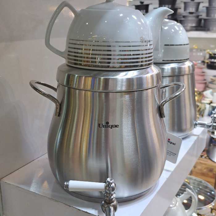  کتری قوری  4.5 لیتری کف چدن برند یونیک 