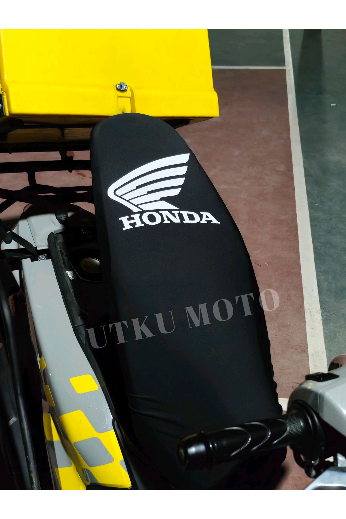ست موتورسیکلت مشکی کیفیت کیس صندلی سیاه سازگار با DIO Honda