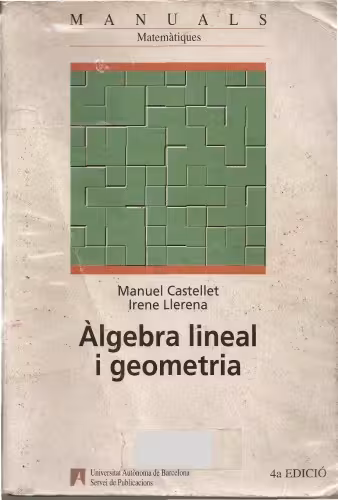 خرید و دانلود نسخه کامل کتاب Àlgebra lineal i geometria
