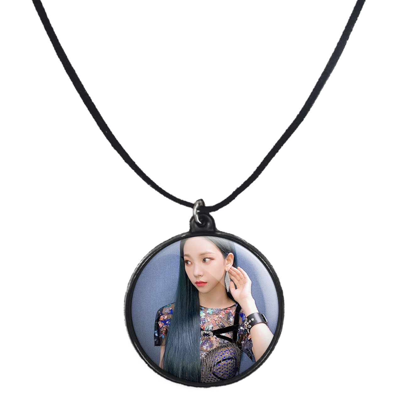 گردنبند پرمانه طرح aespa کد pmb.18523 مدل دو طرفه