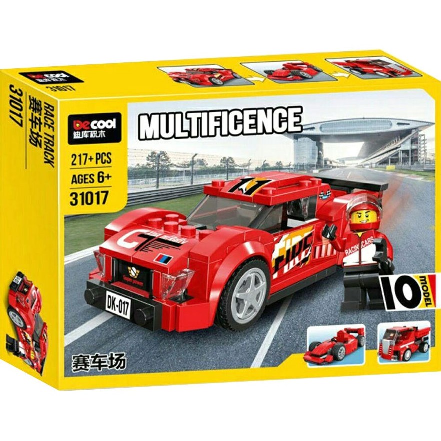 لگو ساختنی خارجی ساخت 10 مدل ماشین مسابقه برند دکول اورجینال تضمینی