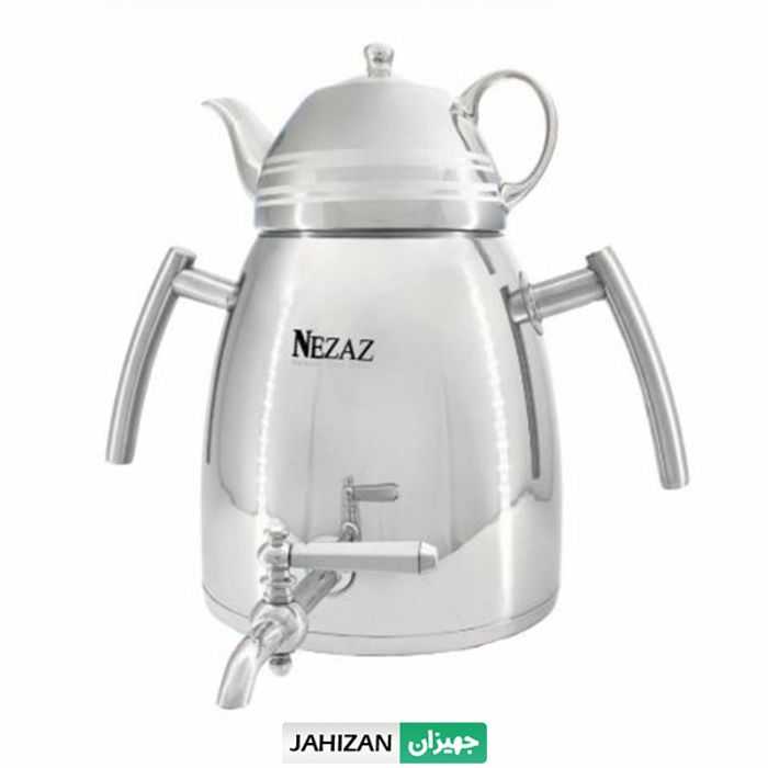 کتری قوری استیل شیردار نزاز مدل 4024