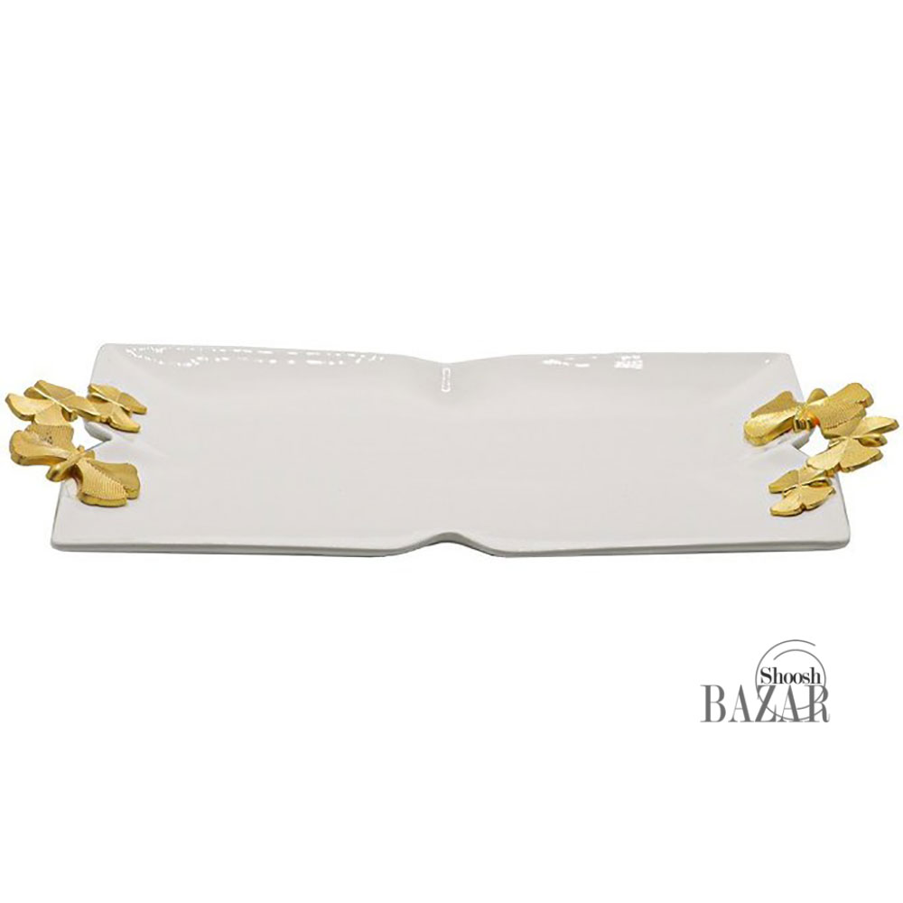 شیرینی خوری مستطیل متوسط بی وی کی کد 677034 مدل مجستیک