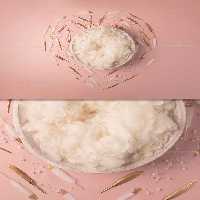 بک گراند عکاسی نوزاد سبد | گرافیک با طعم تربچه