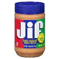 کره بادام زمینی کرانچی جیف jif اصل 454 گرمی