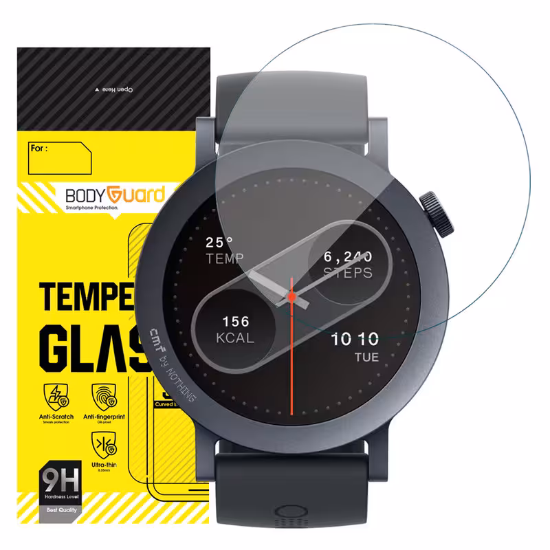 محافظ صفحه نمایش شیشه ای بادیگارد مدل GW 2 مناسب برای ساعت هوشمند ناتینگ CMF Watch Pro 2 | کالا برتری