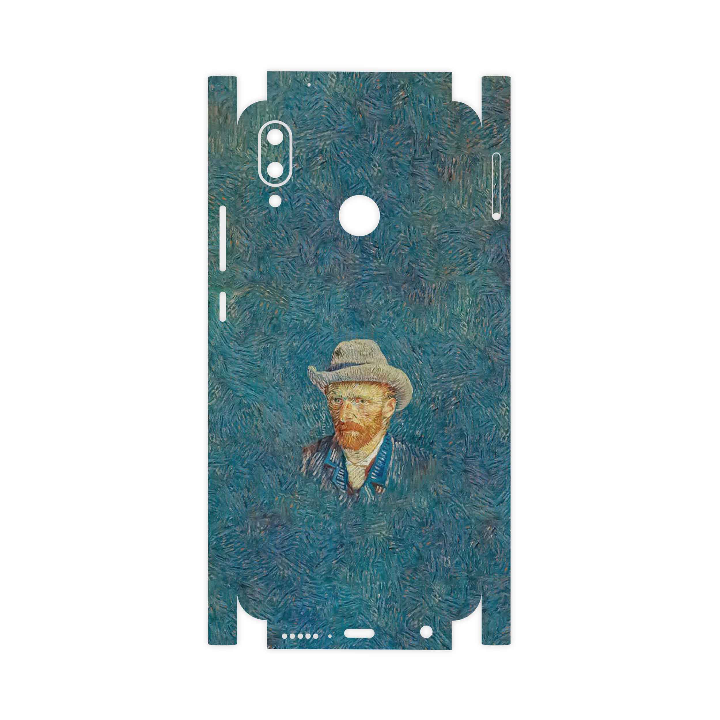 برچسب پوششی ماهوت مدل Self portrait with a gray felt hat-FullSkin مناسب برای گوشی موبایل هوآوی Nova 3e