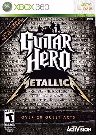 بازی ایکس باکس 360 guitar hero metallica