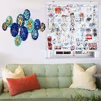 پرده زبرا زیو کد K3079 سایز 150X150 سانتی متر