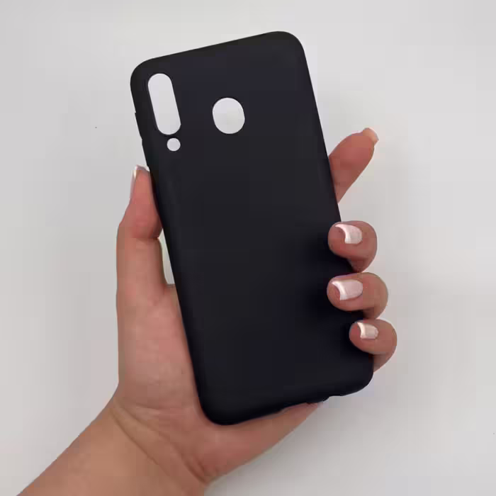 قاب گوشی Galaxy M30 سامسونگ طرح ساده مشکی ژله ای کد 33493