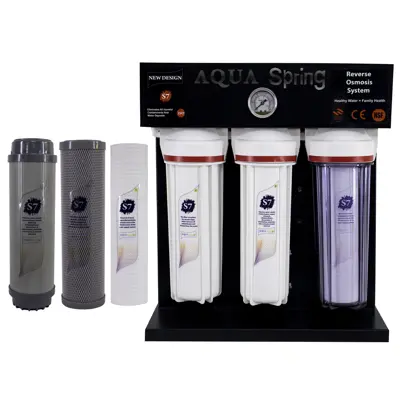 دستگاه تصفیه کننده آب آکوآ اسپرینگ مدل RO-S7-BZ 7019 به همراه فیلتر مجموعه سه عددی