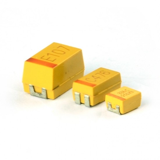 خازن تانتالیوم 4.7 میکرو فاراد 10 ولت SMD سایز B