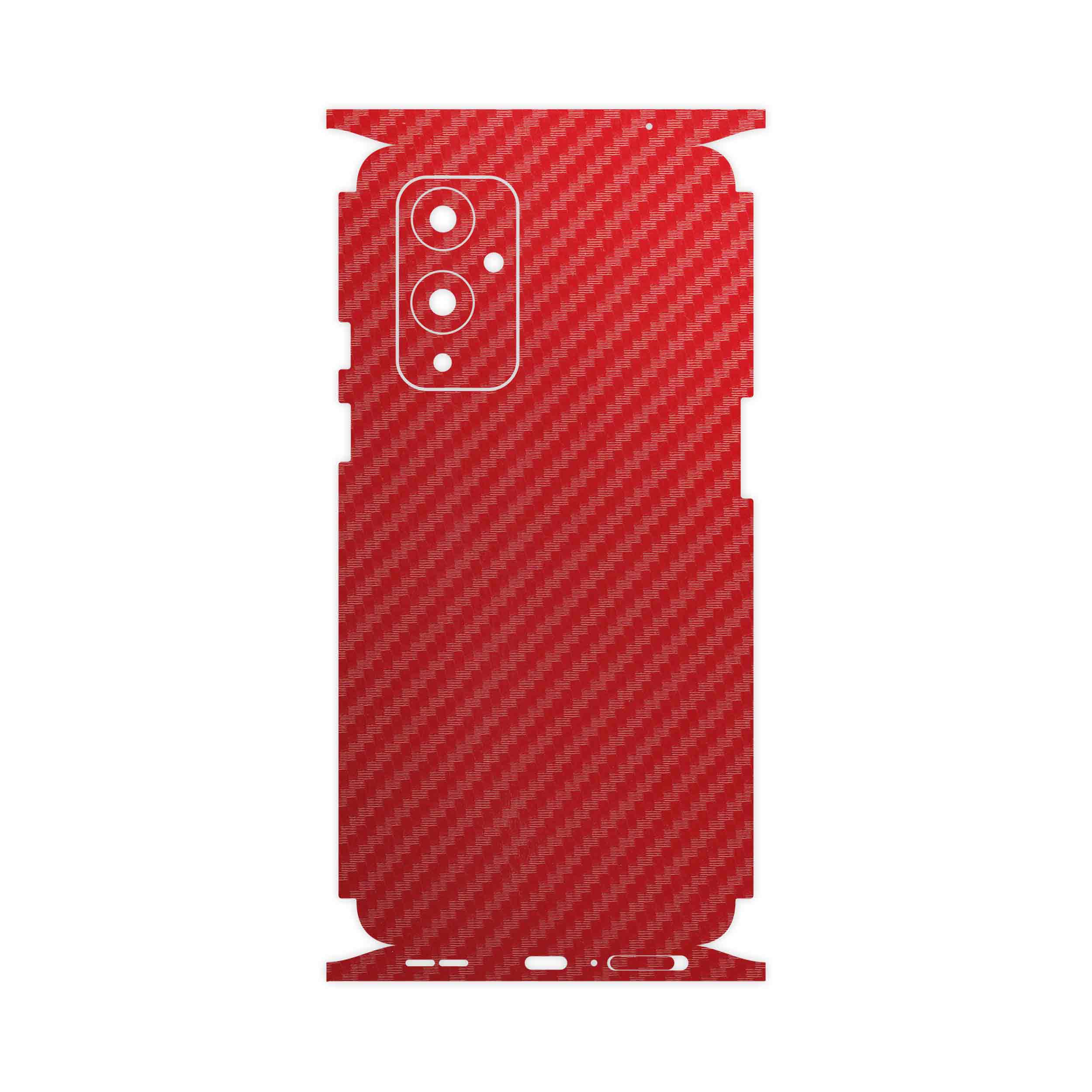 برچسب پوششی ماهوت مدل Red-Fiber-FullSkin مناسب برای گوشی موبایل وان پلاس 9