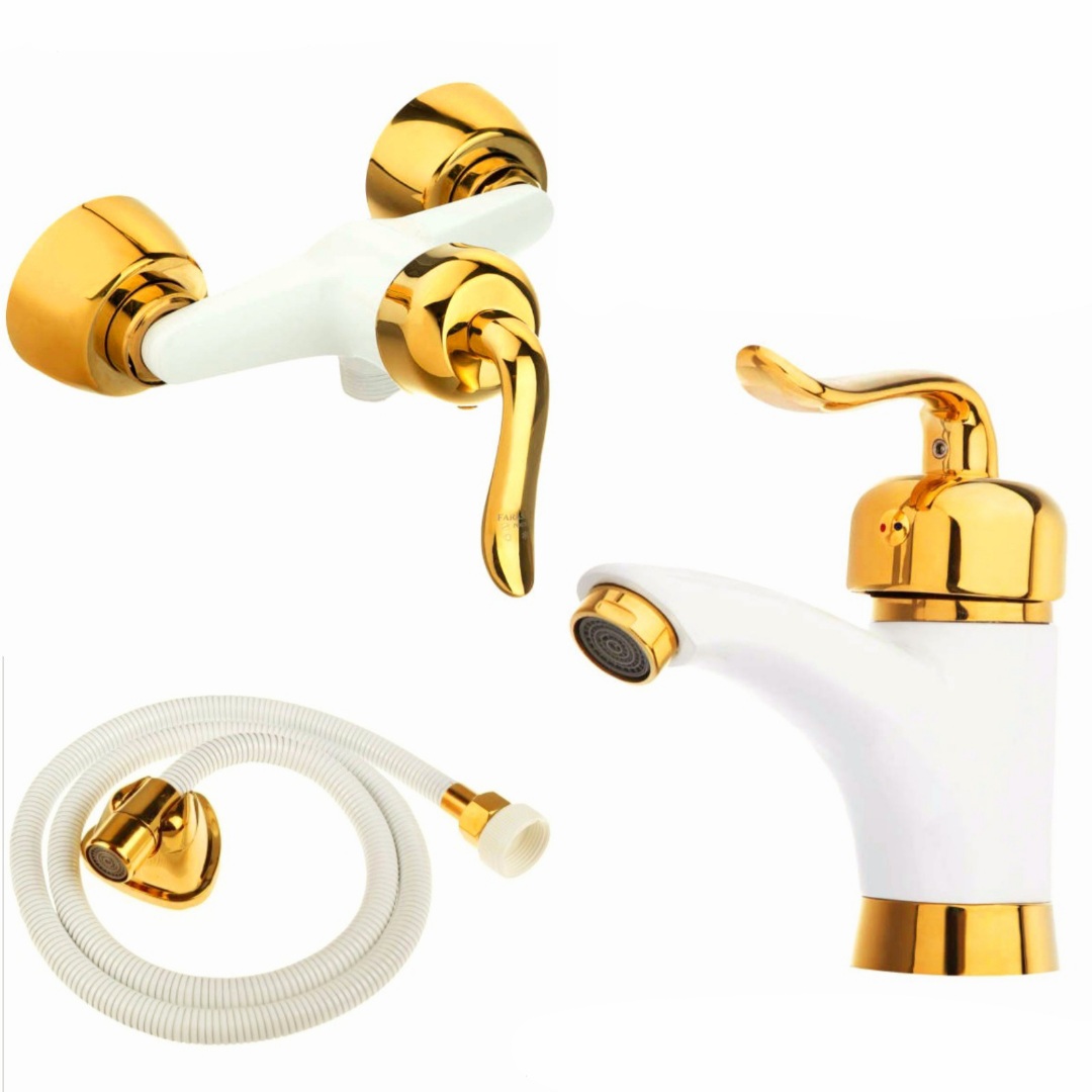 ست شیرآلات شیرالات رز مدل بیزانس مجموعه 3 عددی