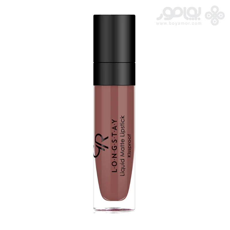 رژ لب مایع مات گلدن رز مدل LONG STAY شماره 22