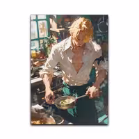 تابلو شاسی گوفی مدل سانجی انیمه وان پیس طرح One Piece Sanji کد CUK285 | دنیای قاب