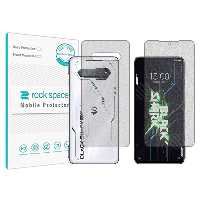 گلس صفحه نمایش و پشت گوشی شیائومی Black shark 4s Pro مدل نانو هیدروژل گیمینگ برند راک اسپیس کدSS