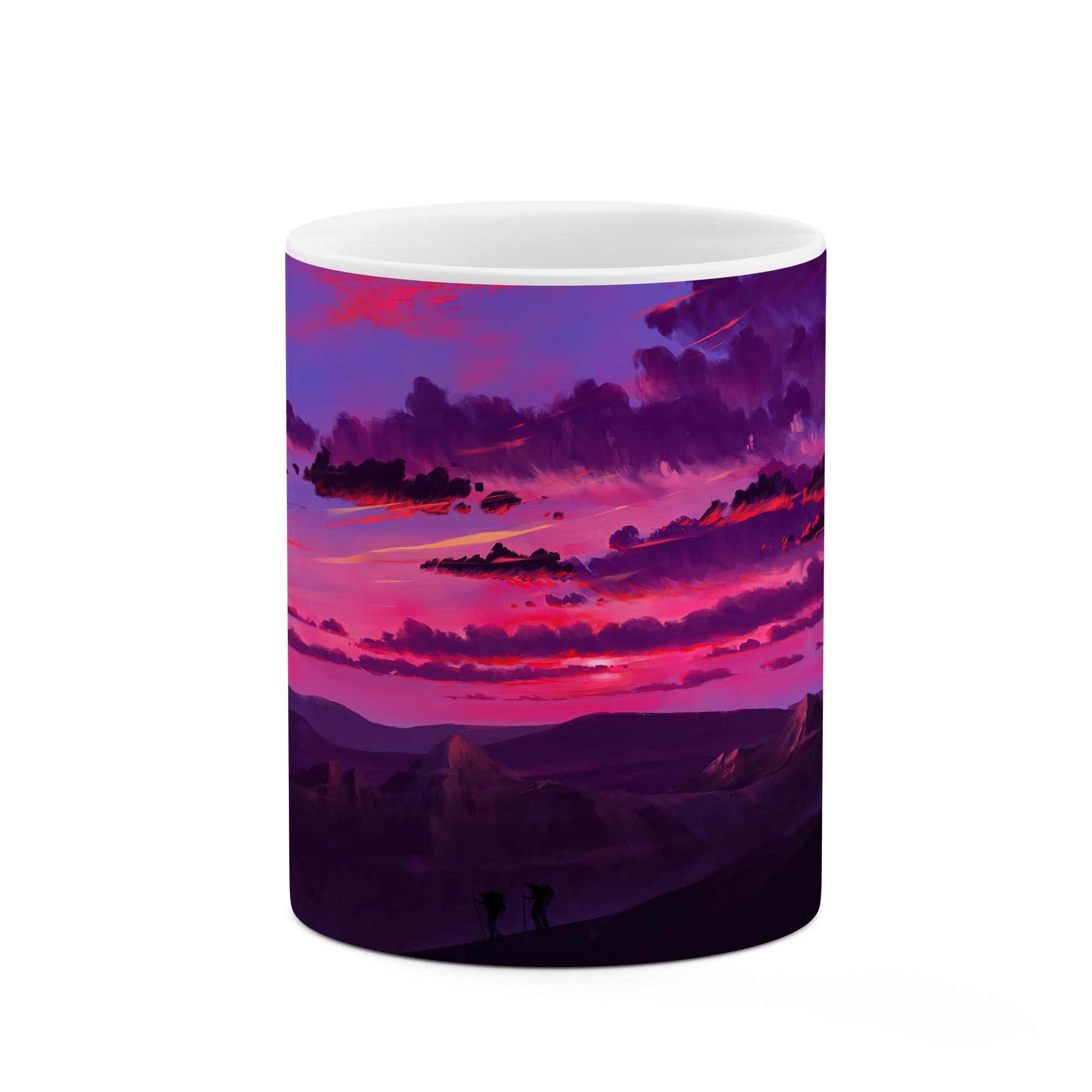 ماگ طرح اسمان بنفش مدل mgp02366