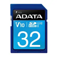 کارت حافظه‌ SDXC ای دیتا مدل Premier V10 کلاس 10 استاندارد UHS-I U1 سرعت 100MBps ظرفیت 32 گیگابایت