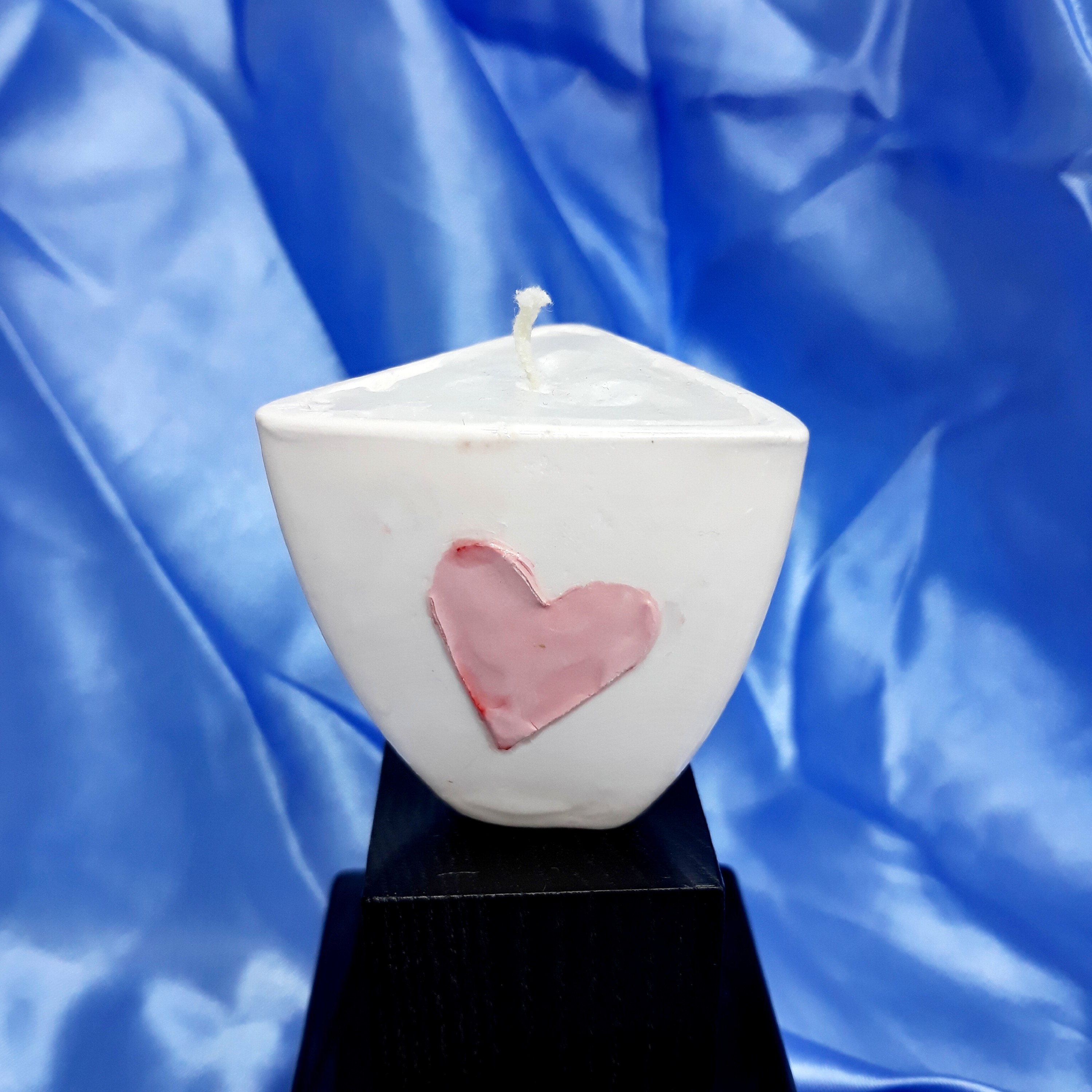 شمع سرامیکی مثلثی، نشکن، ضد حرارت، رنگ ثابت، شیک و مجلسی