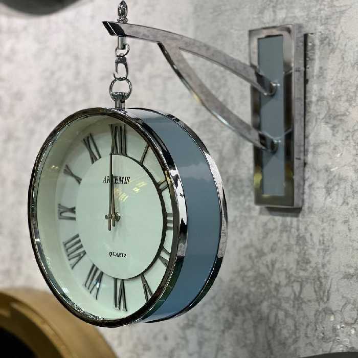 ساعت دیواری آرتمیس کد 30280 Gray silver خاکستری نقره ای