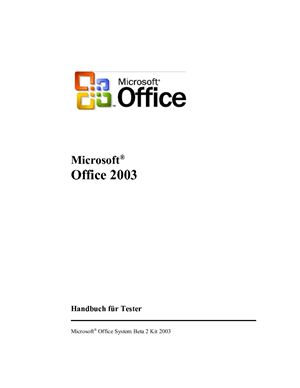 خرید و دانلود نسخه کامل کتاب Microsoft Corp. Microsoft Office 2003: Handbuch für Tester