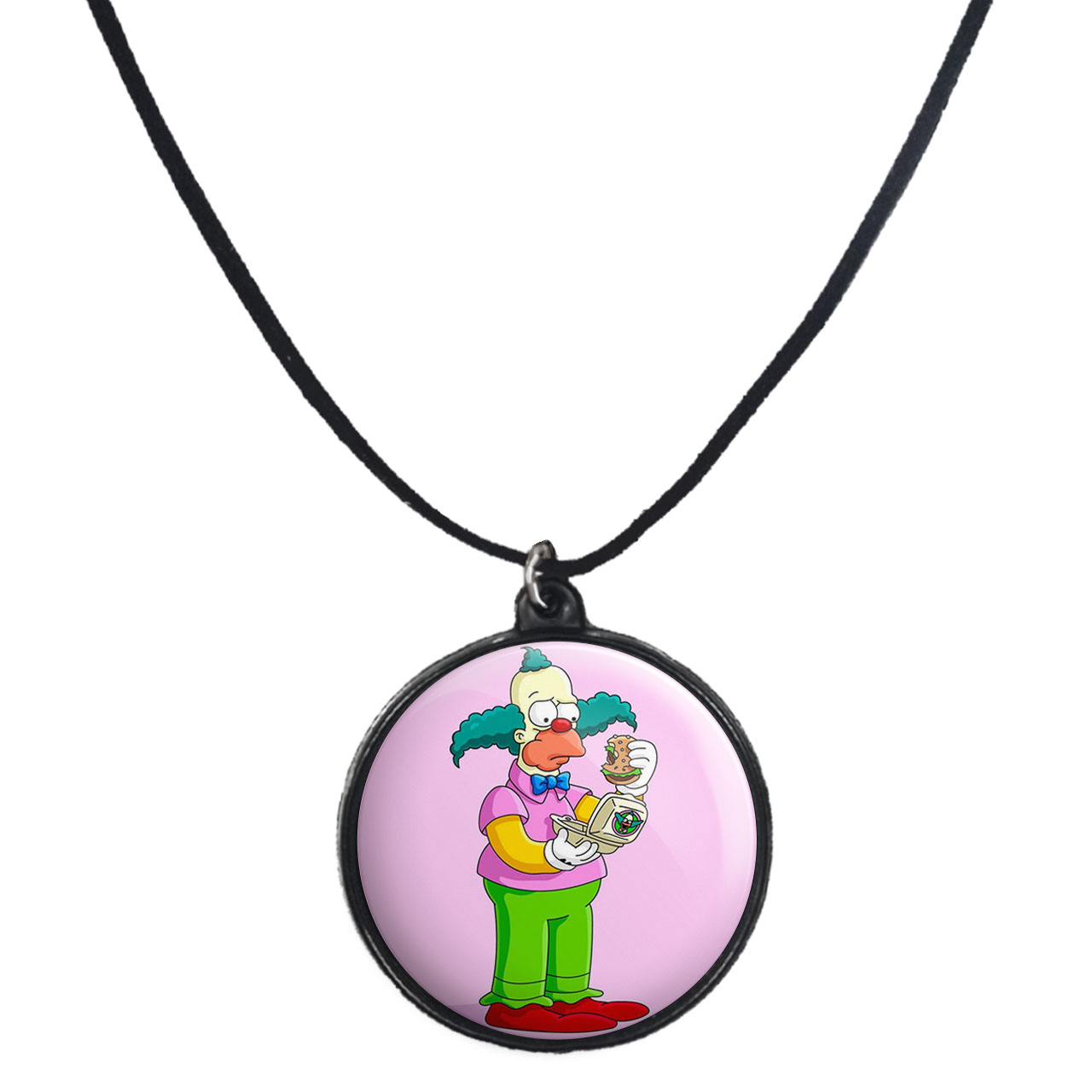 گردنبند پرمانه طرح سیمپسون ها کد pmb.21165 مدل دو طرفه