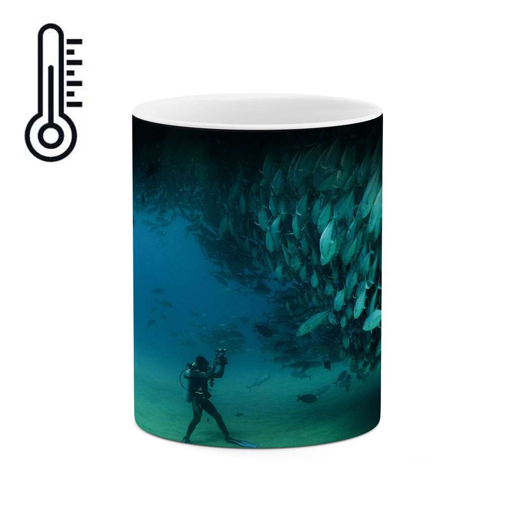 ماگ حرارتی طرح ماهی اقیانوس مدل mgph14108