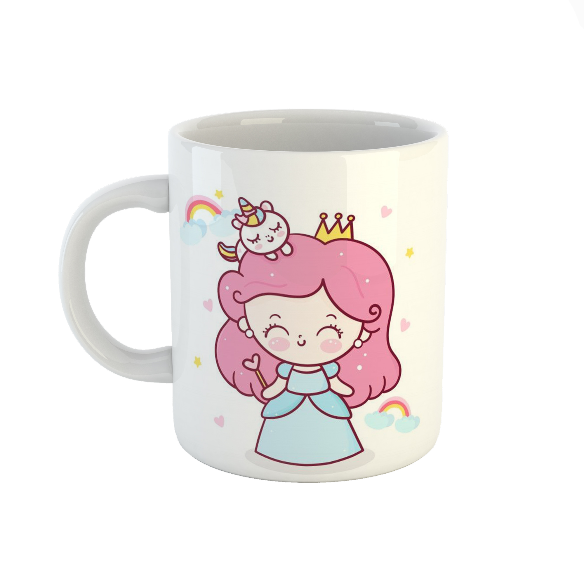 ماگ طرح دختر رویایی مدل اسب تک شاخ کد 13