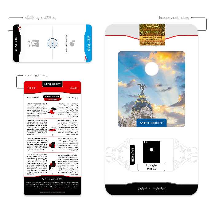 برچسب پوششی ماهوت مدل City of Madrid مناسب برای گوشی موبایل گوگل Pixel XL