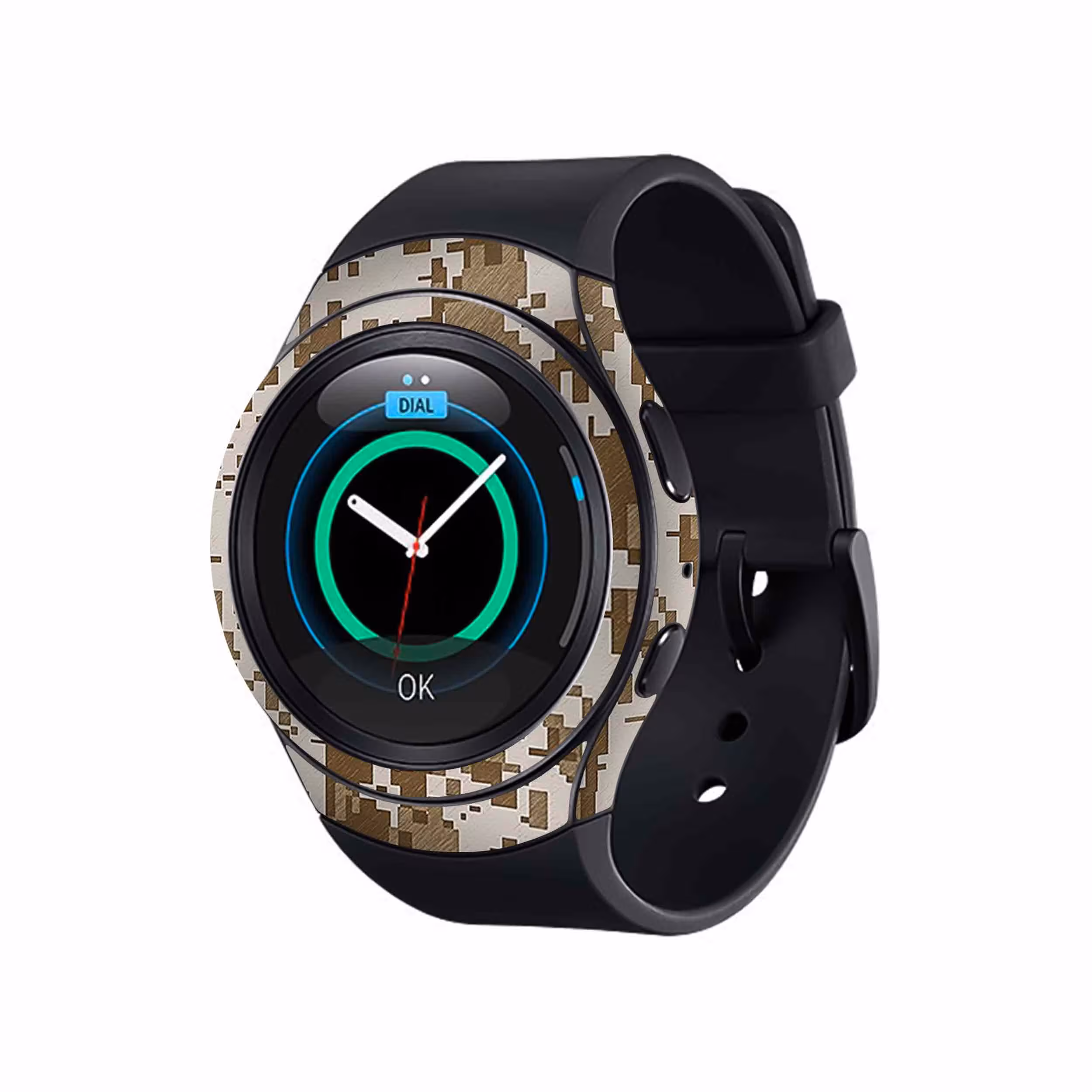 برچسب ماهوت طرح Army_Desert_Pixel مناسب برای ساعت هوشمند سامسونگ Galaxy Gear S2
