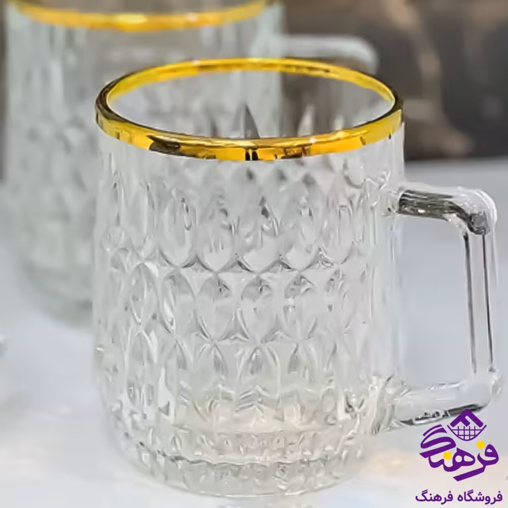 نيم ليوان نانسي دسته دار اصفهان لب طلا 8دک